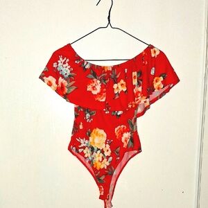 Floral Off-Shoulder Bodysuit